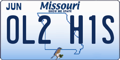 MO license plate OL2H1S