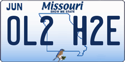 MO license plate OL2H2E