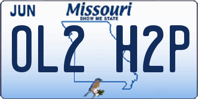 MO license plate OL2H2P