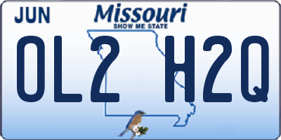 MO license plate OL2H2Q