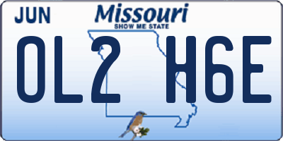 MO license plate OL2H6E