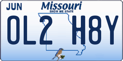 MO license plate OL2H8Y
