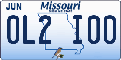 MO license plate OL2I0O