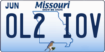 MO license plate OL2I0V