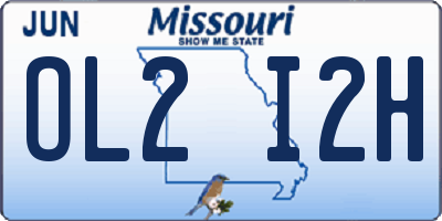 MO license plate OL2I2H