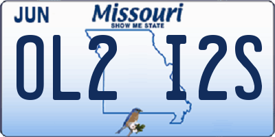 MO license plate OL2I2S