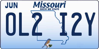 MO license plate OL2I2Y