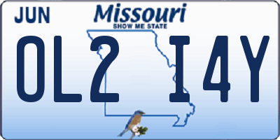 MO license plate OL2I4Y
