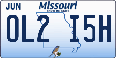 MO license plate OL2I5H