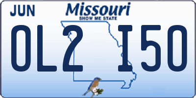 MO license plate OL2I5O