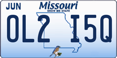 MO license plate OL2I5Q