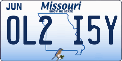 MO license plate OL2I5Y