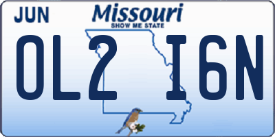 MO license plate OL2I6N