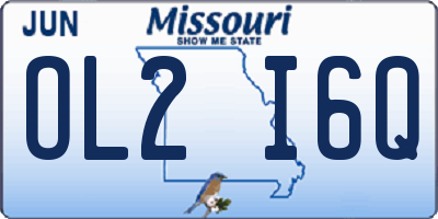 MO license plate OL2I6Q