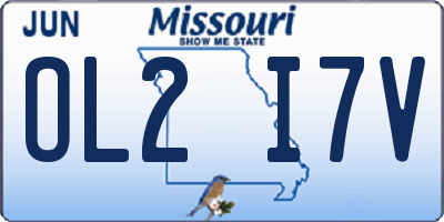 MO license plate OL2I7V
