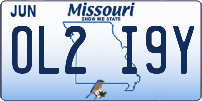 MO license plate OL2I9Y