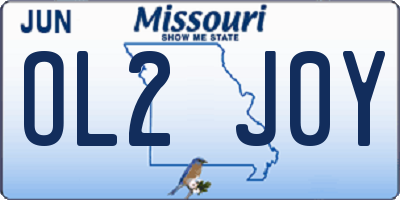 MO license plate OL2J0Y