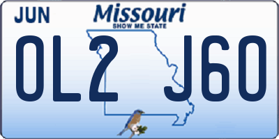 MO license plate OL2J6O