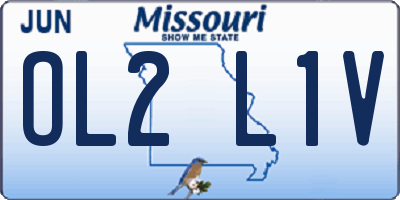 MO license plate OL2L1V