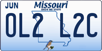 MO license plate OL2L2C