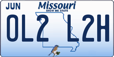 MO license plate OL2L2H
