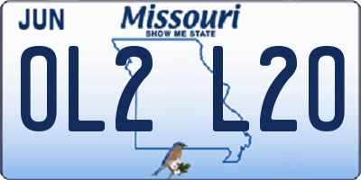 MO license plate OL2L2O