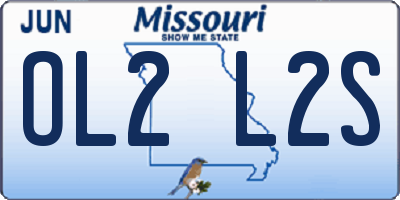 MO license plate OL2L2S