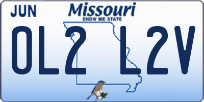 MO license plate OL2L2V