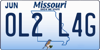 MO license plate OL2L4G