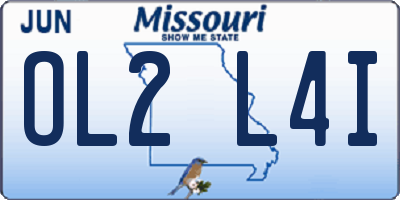 MO license plate OL2L4I