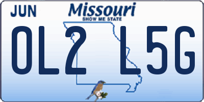 MO license plate OL2L5G
