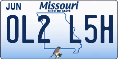 MO license plate OL2L5H
