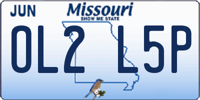 MO license plate OL2L5P