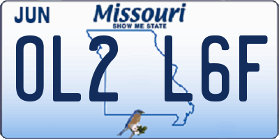 MO license plate OL2L6F