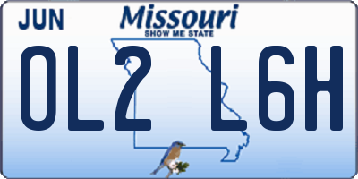 MO license plate OL2L6H