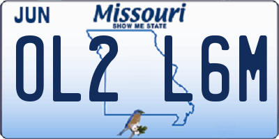 MO license plate OL2L6M