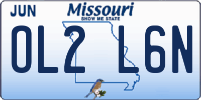 MO license plate OL2L6N