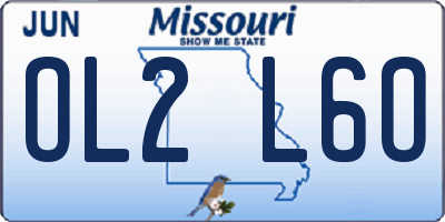 MO license plate OL2L6O