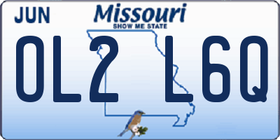 MO license plate OL2L6Q
