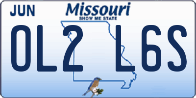 MO license plate OL2L6S
