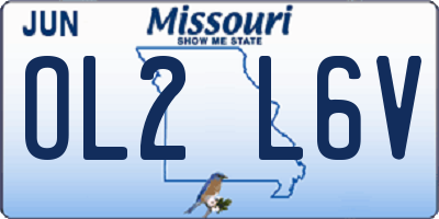 MO license plate OL2L6V