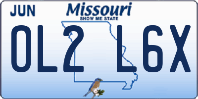 MO license plate OL2L6X
