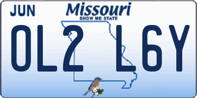MO license plate OL2L6Y