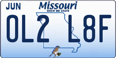 MO license plate OL2L8F