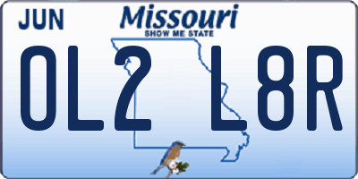 MO license plate OL2L8R