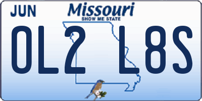 MO license plate OL2L8S