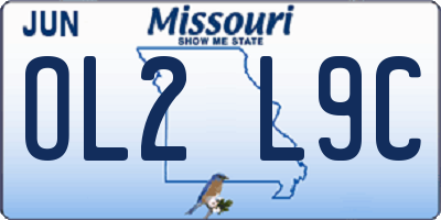 MO license plate OL2L9C