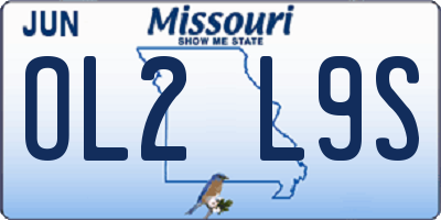 MO license plate OL2L9S