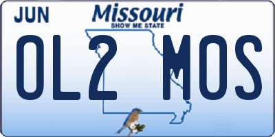 MO license plate OL2M0S