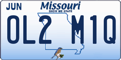 MO license plate OL2M1Q